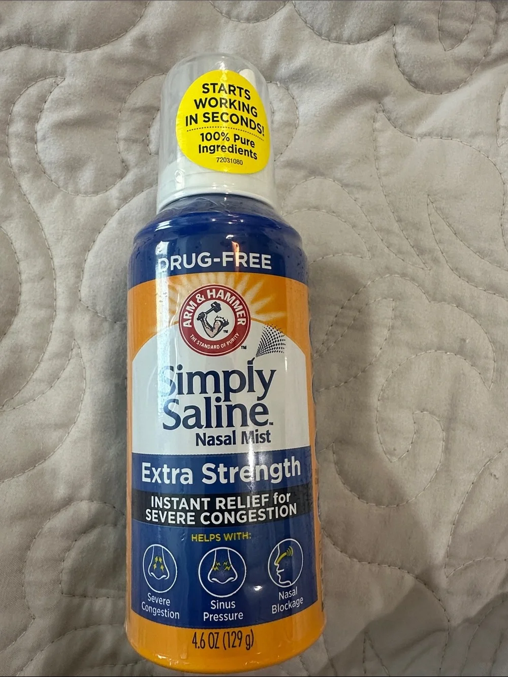 Arm & Hammer Simply Saline Extra Strength Nasal Mist - Blue & Orange